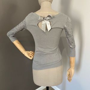Candie’s Sparkle Shirt with Back Bow